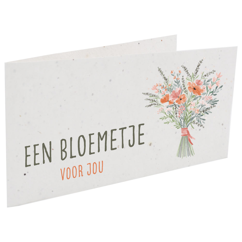 Seed paper card wide | Eco gift