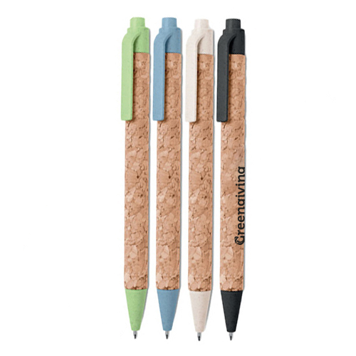 Pen cork and wheat straw | Eco gift