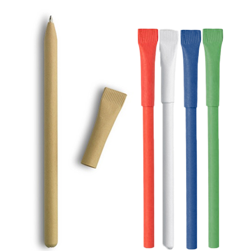 Cardboard pen with cap - Image 1