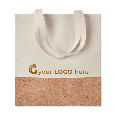 Cotton shopping with cork | Eco gift