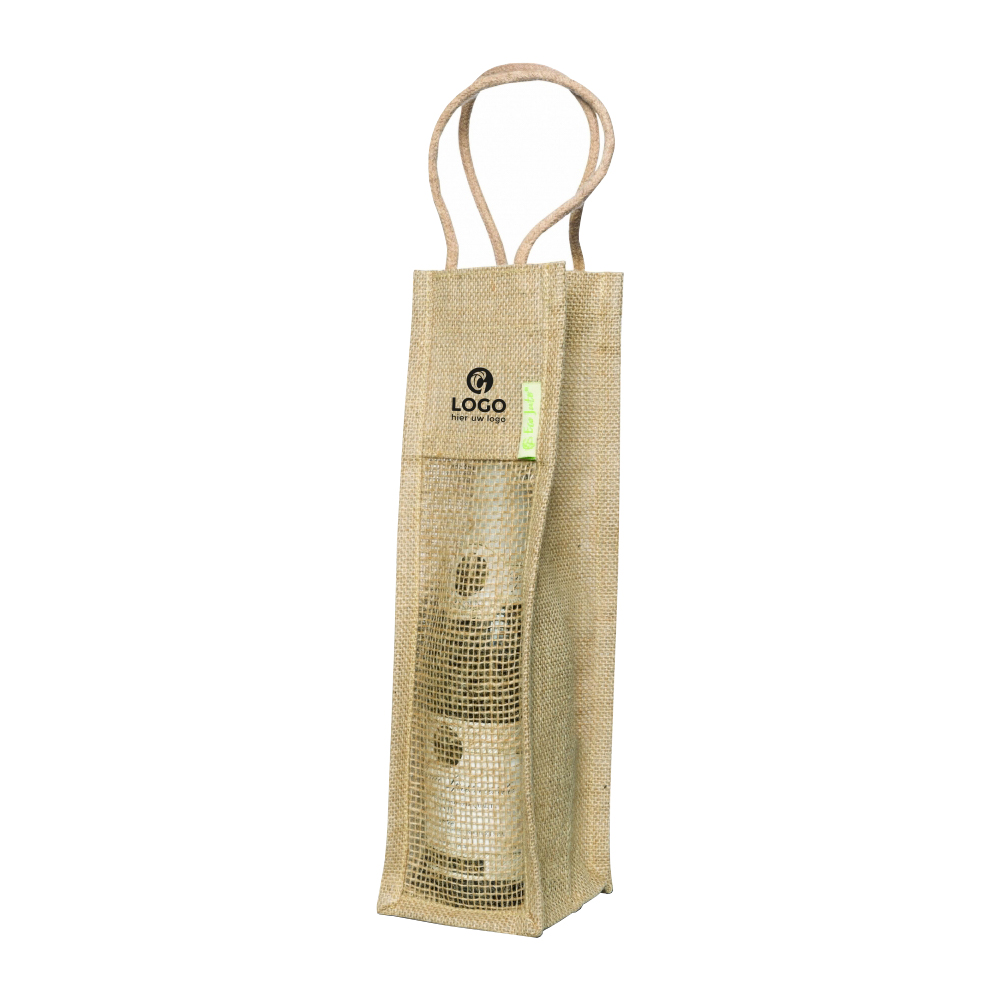 Jute Wine Bag (1 bottle) | Eco gift