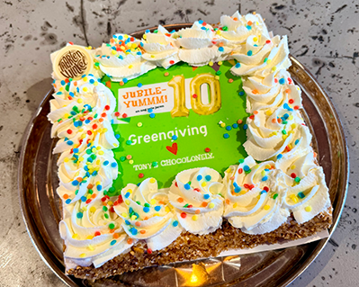 10 years of Greengiving & Tony's Chocolonely