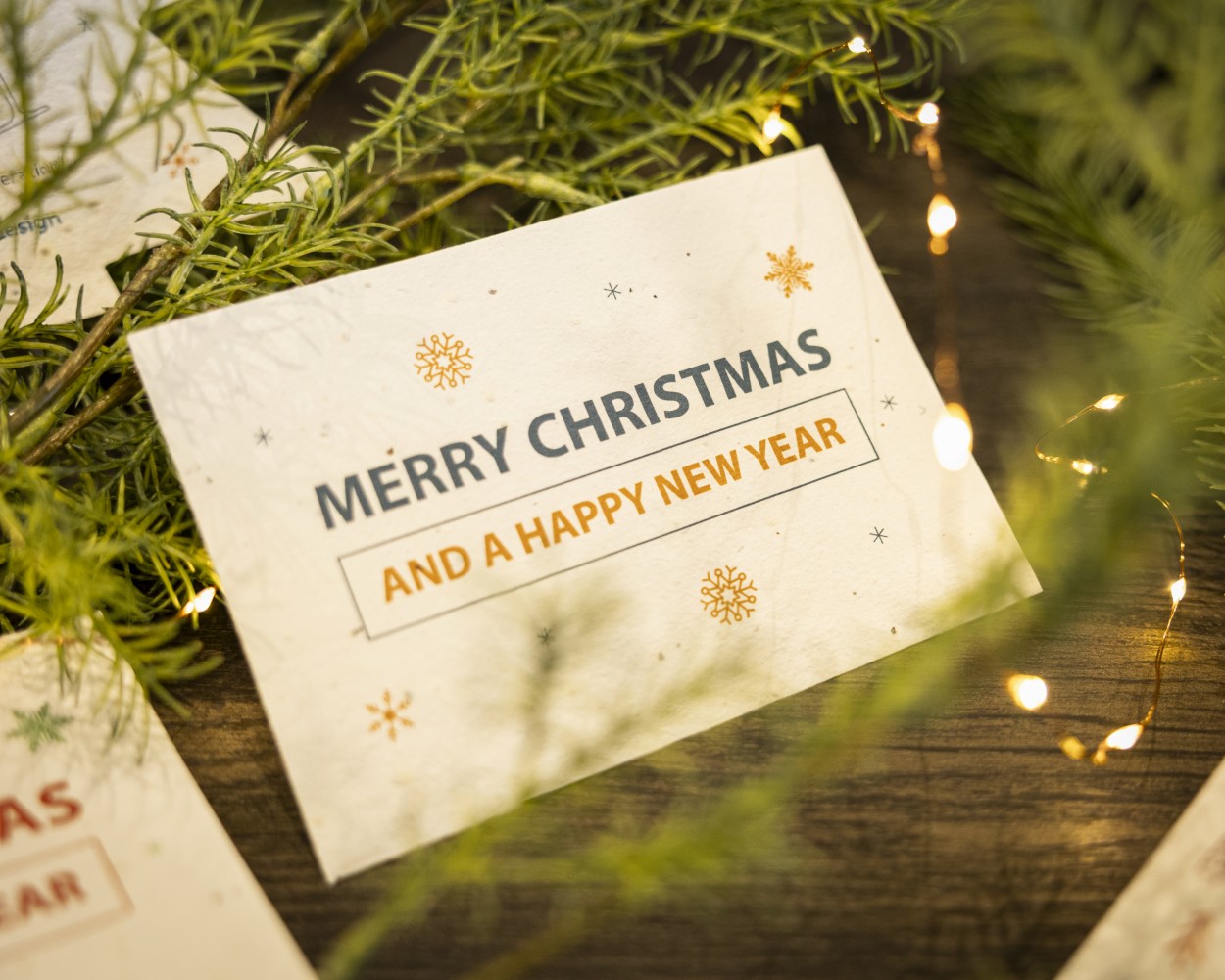 Printed Christmas cards