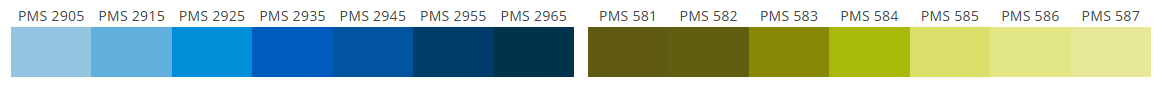 PMS colour chart