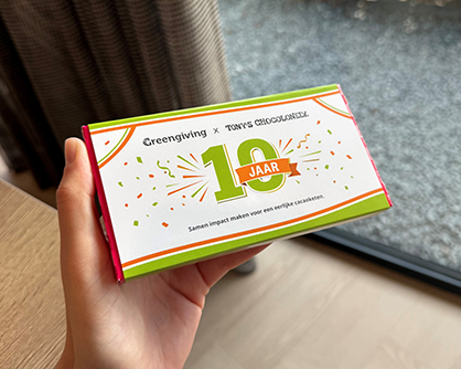 10 years of Greengiving & Tony's Chocolonely