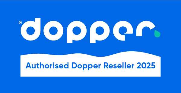 Logo Dopper Authorised Reseller voor bedrukte Doppers
