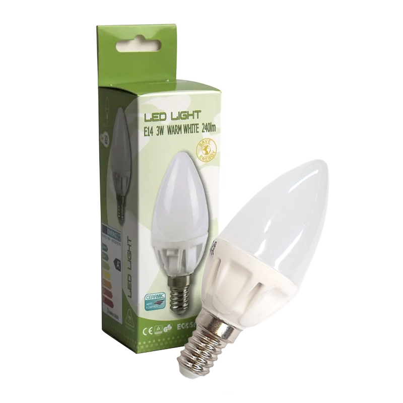 E14 LED lamp in box