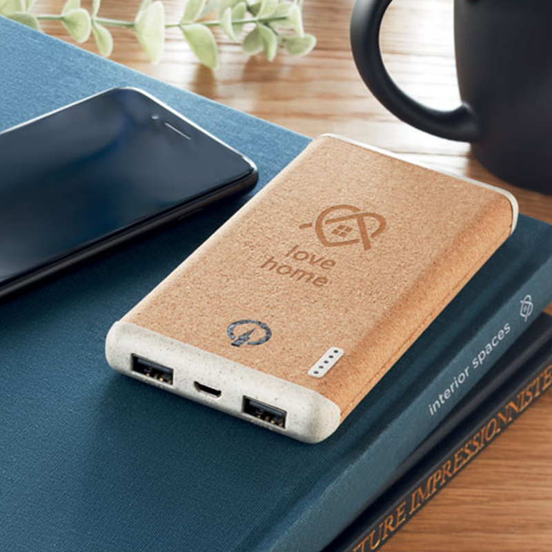 Powerbank cork and wheat straw - Image 3
