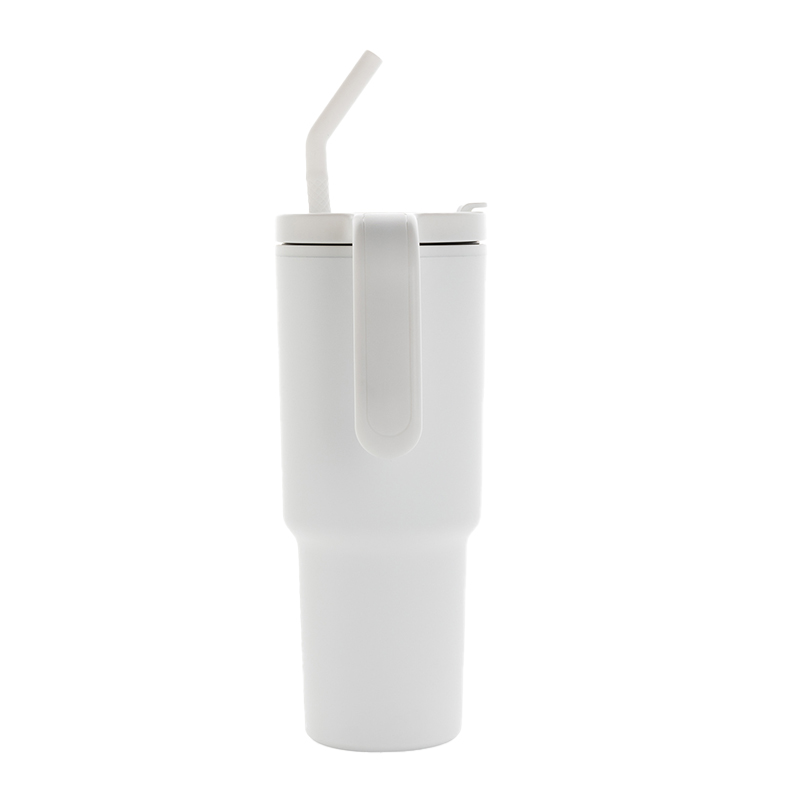 Tumbler with straw and handle - Image 3