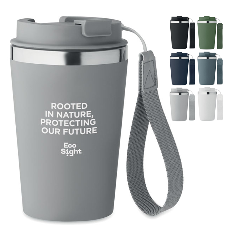 Recycled stainless steel cup