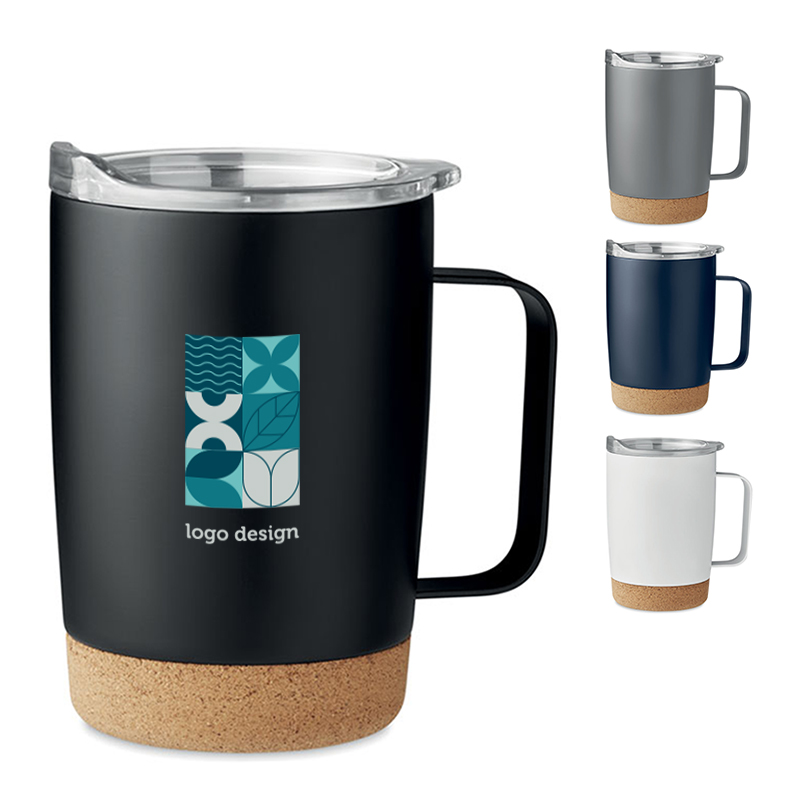 Double-walled travel mug