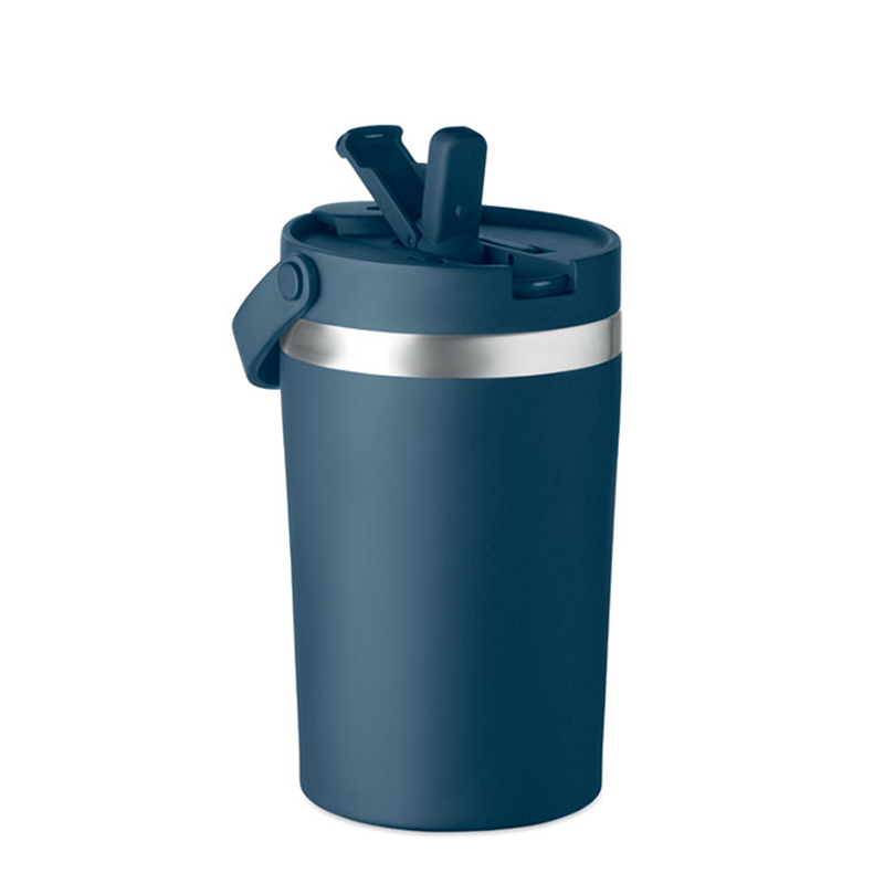 Double-walled tumbler with straw - Image 2
