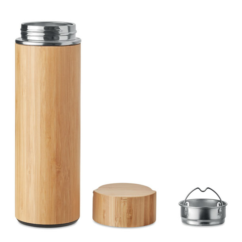 Double-walled bamboo bottle - Image 3