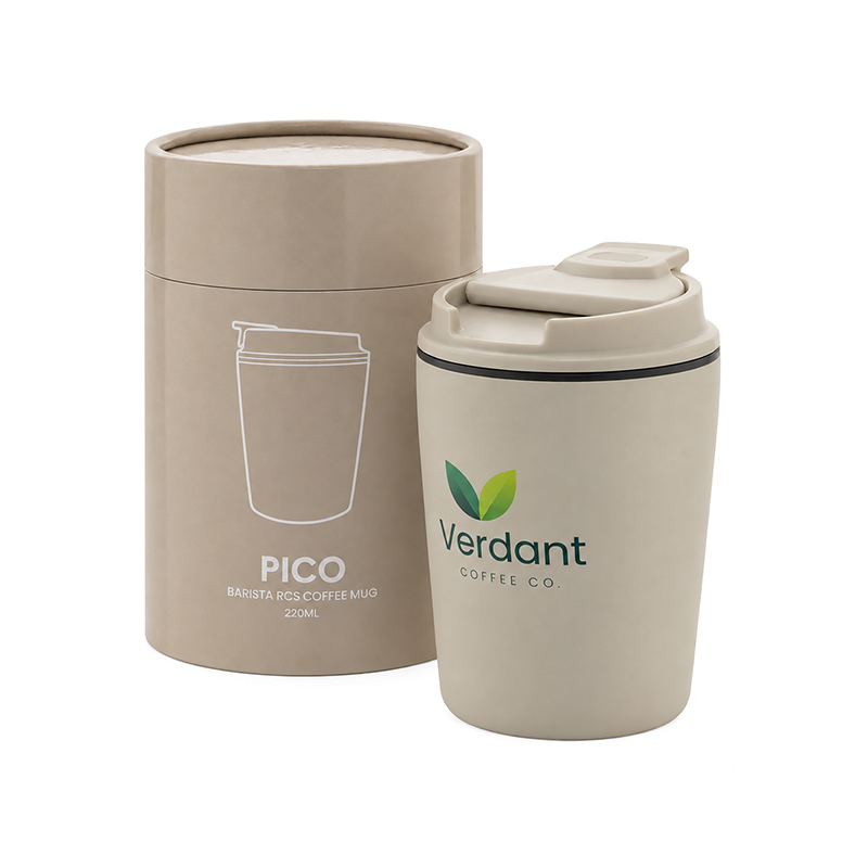 Coffee mug in gift tube