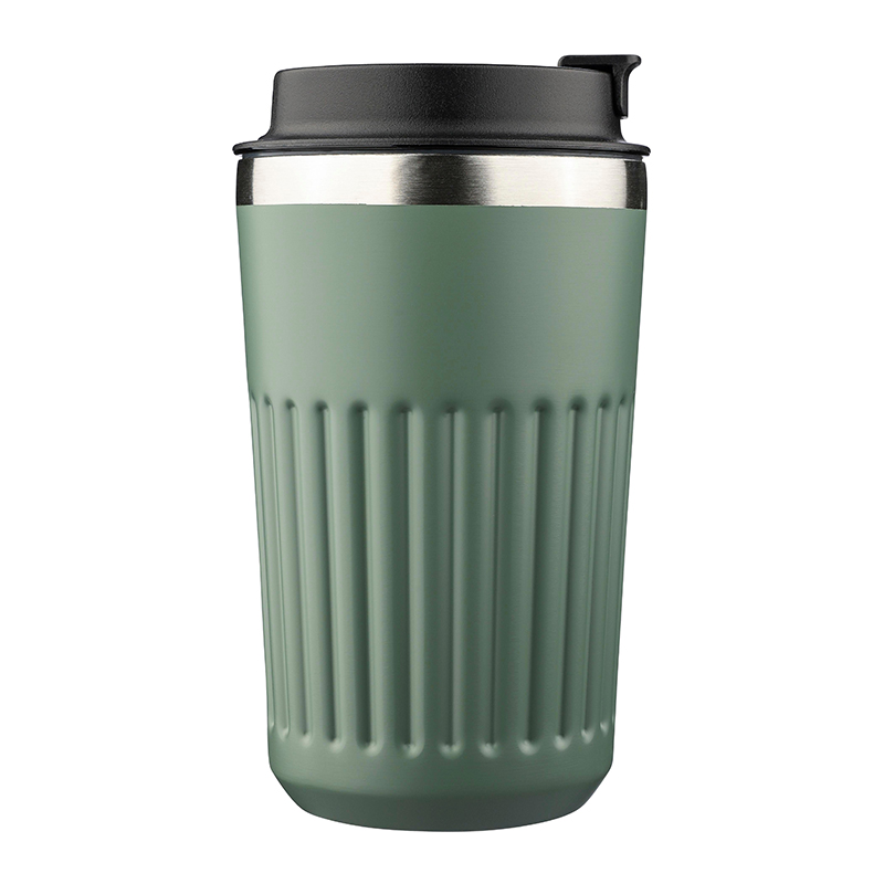 Travel mug recycled stainless steel - Image 2