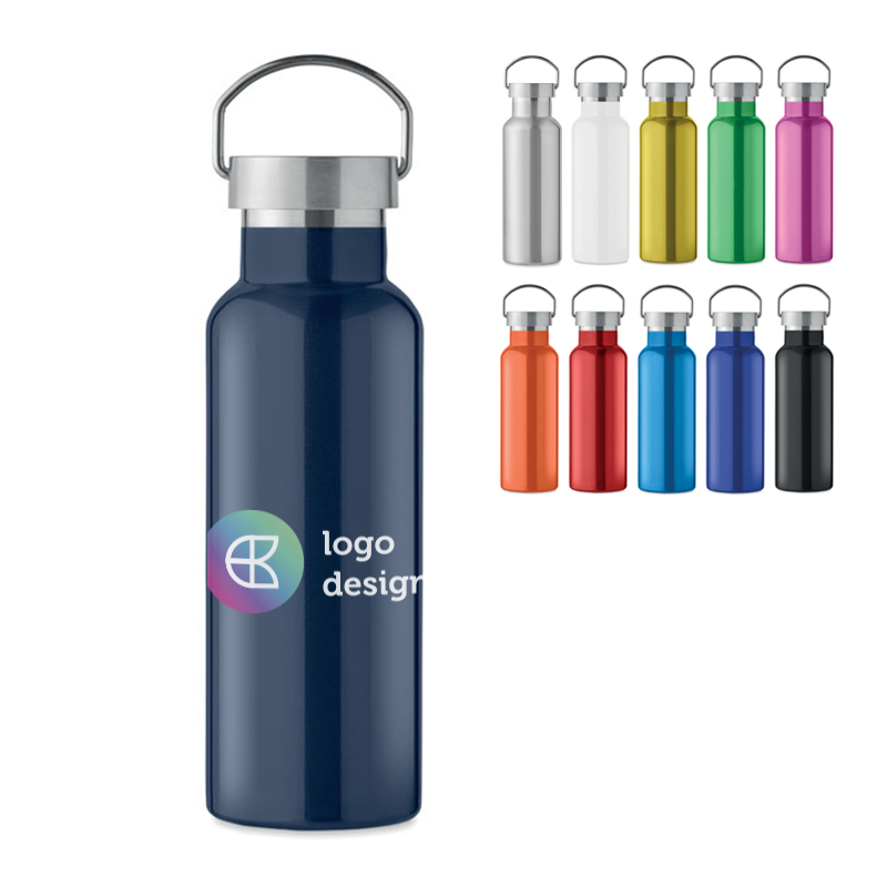Stainless steel double-walled bottle