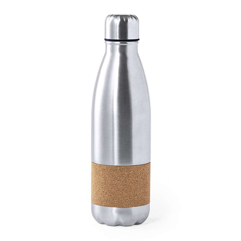 Stainless steel bottle with cork - Image 4
