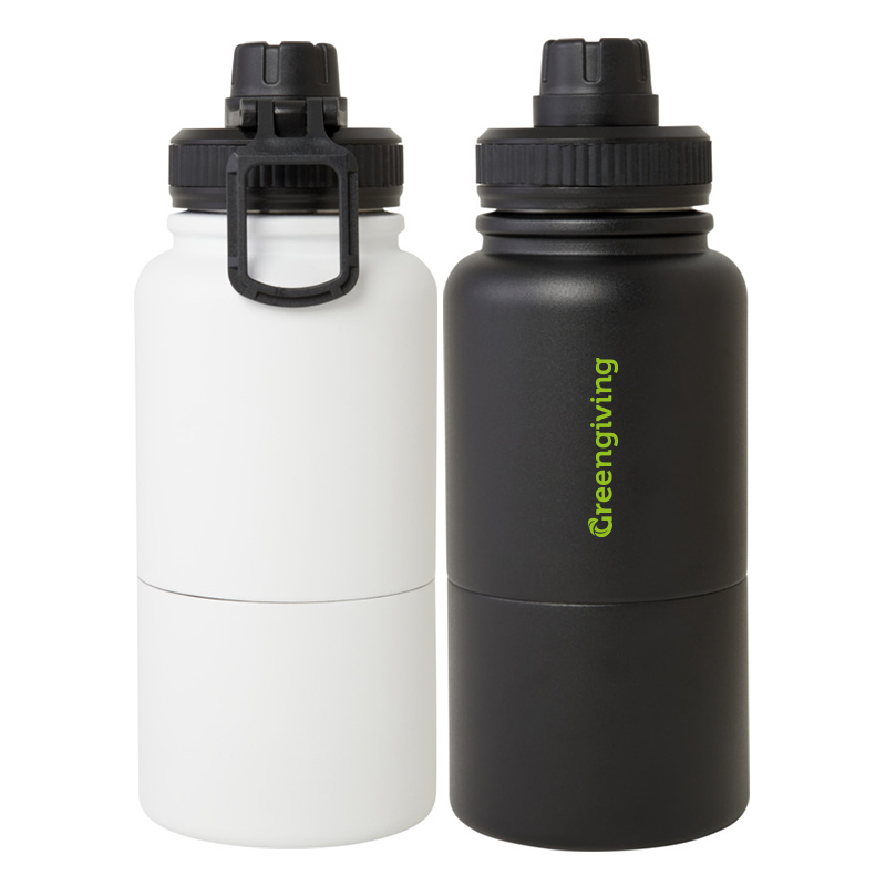 Water bottle with container