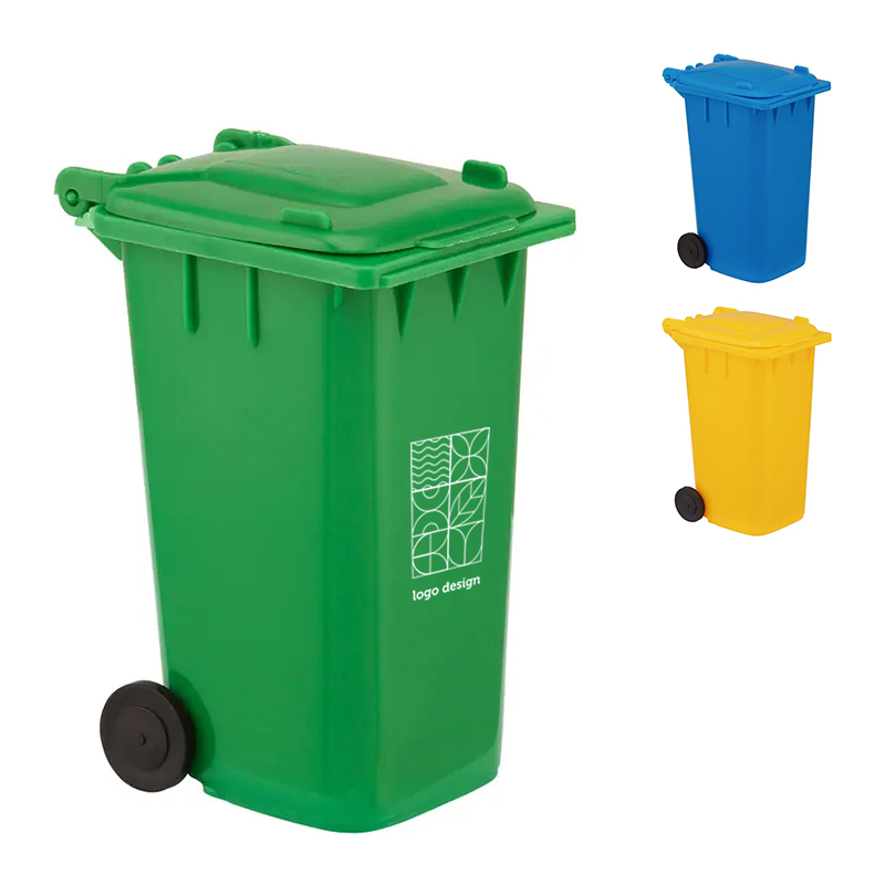 Waste container pen tray