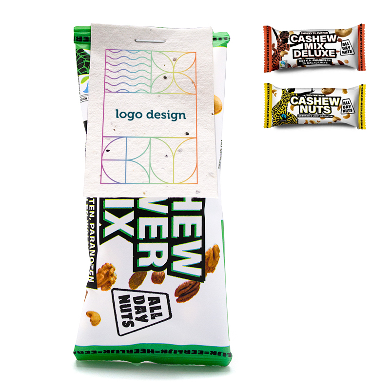Nuts sachet with card
