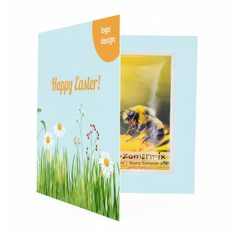 Easter card with seed packet