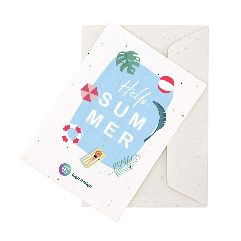Seed paper card A6 | Summer