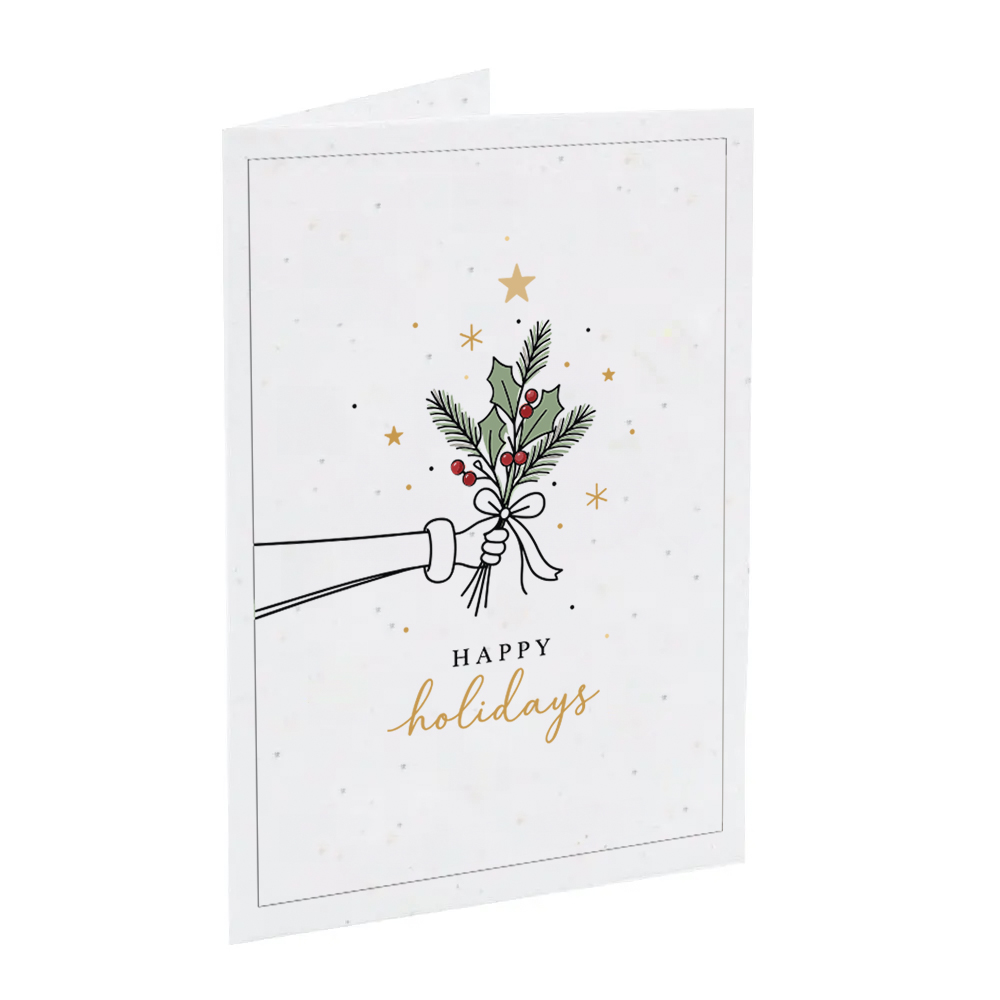 Seed paper Christmas card