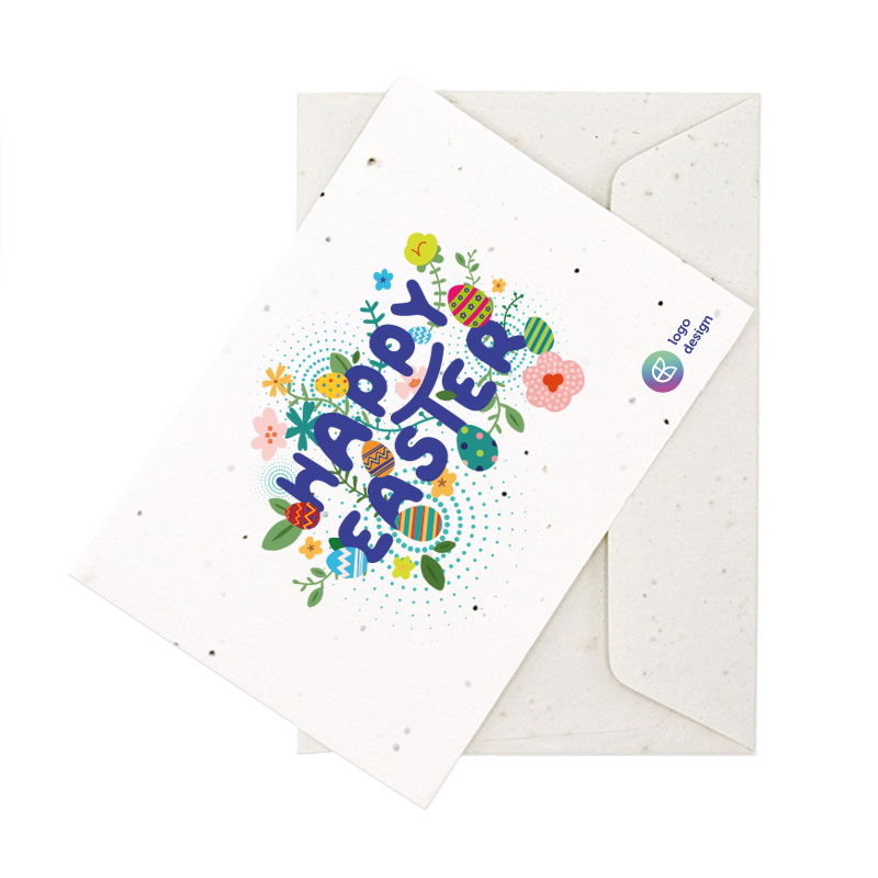 Seed paper Easter card A6