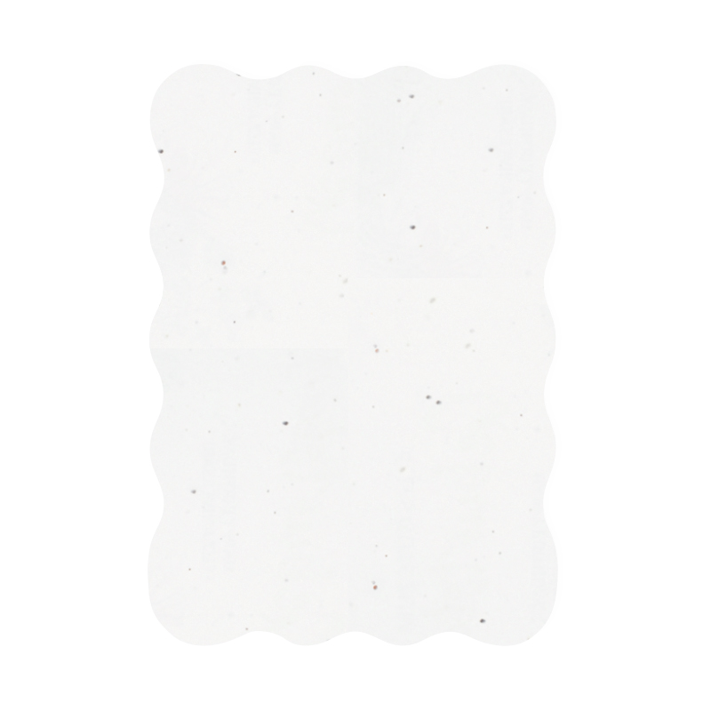 Seed paper card A5 wavy edge | 200 gsm - Image 2