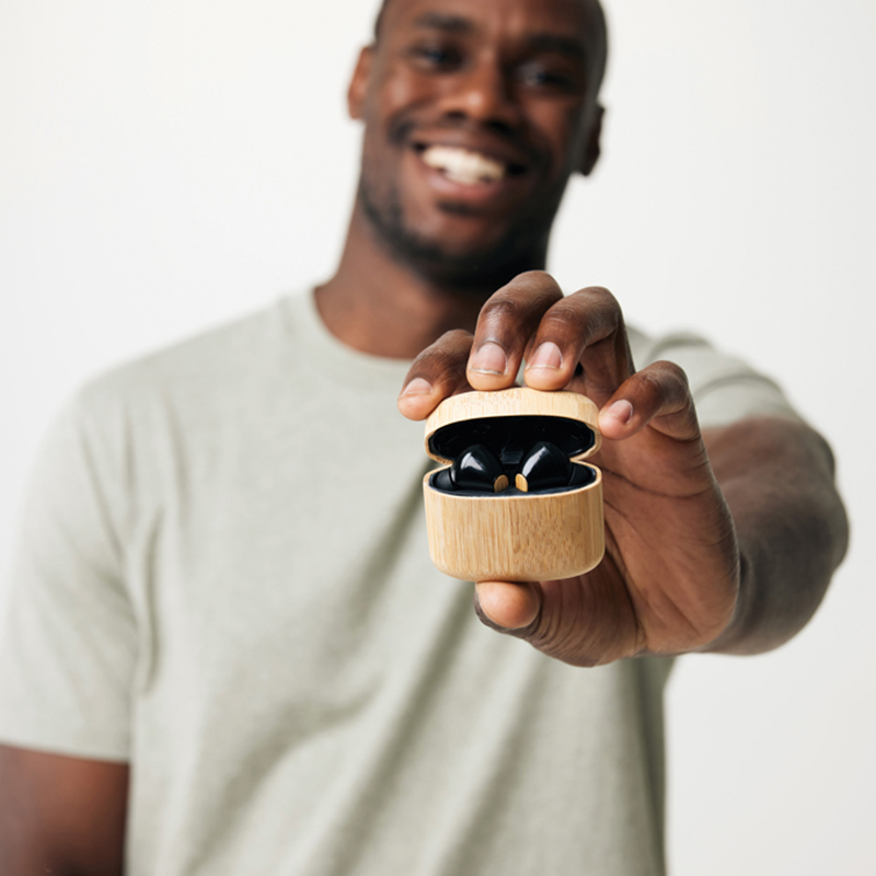 Wireless bamboo earbuds - Image 4