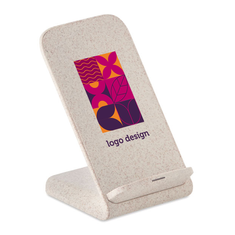 Wireless charger wheat straw