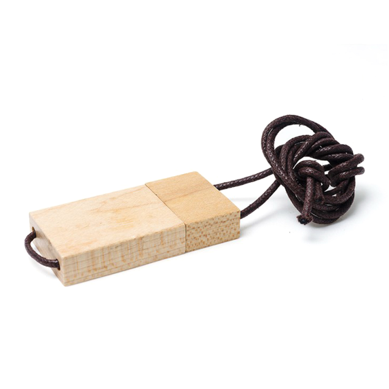 Wooden USB with cord - Image 4