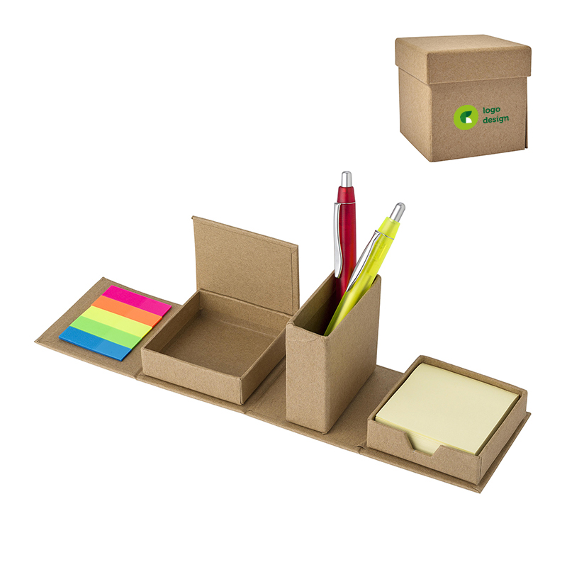 Cardboard memo cube