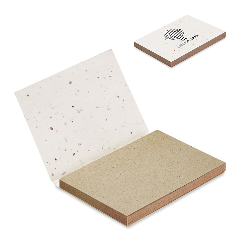 Notepad of seed paper