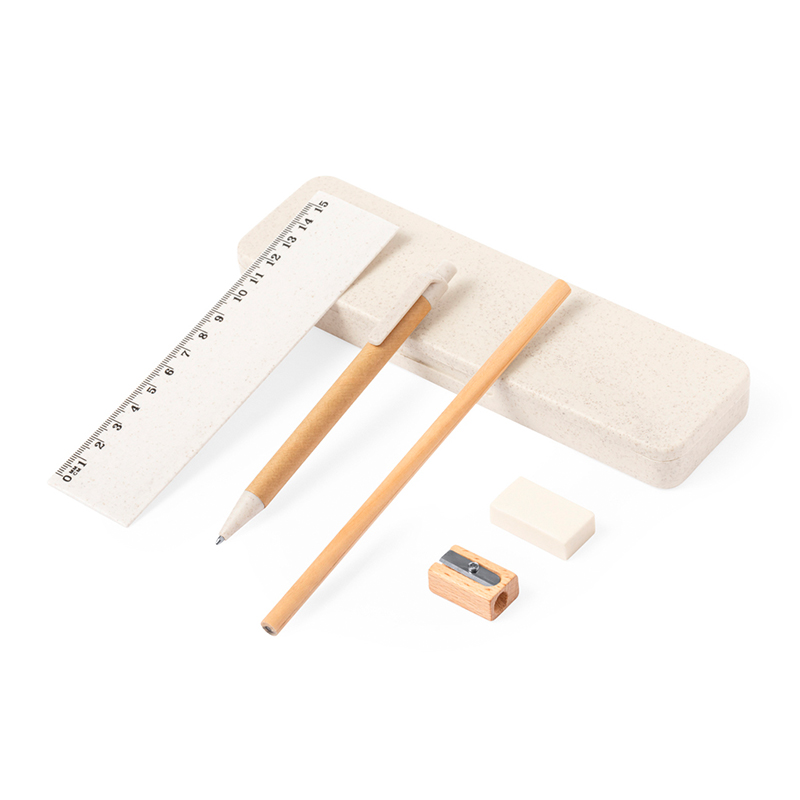 Writing set wheat straw - Image 2
