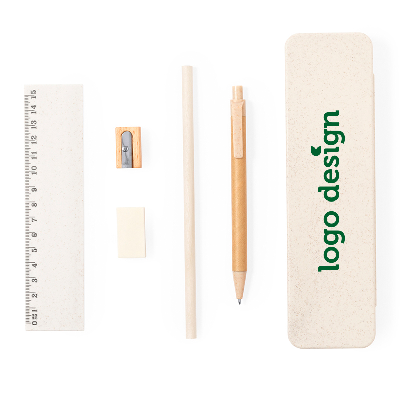 Writing set wheat straw