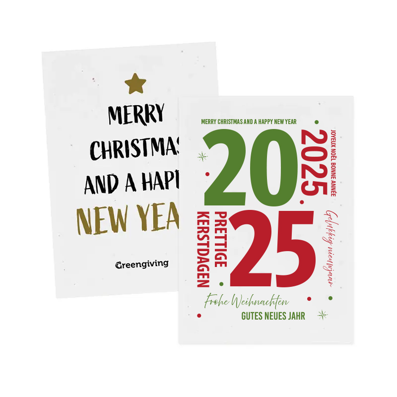 Seed paper A6 Christmas card | 200 gsm