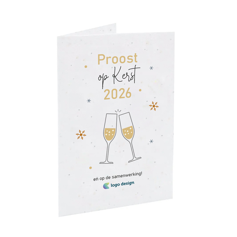 Seed paper Christmas card