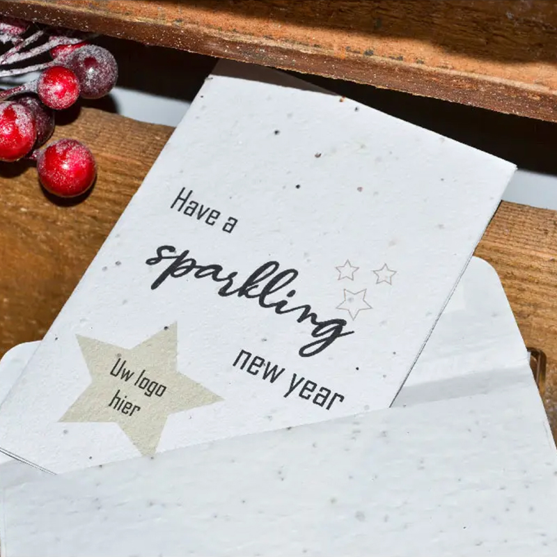 Christmas card seed paper A6 - Image 6