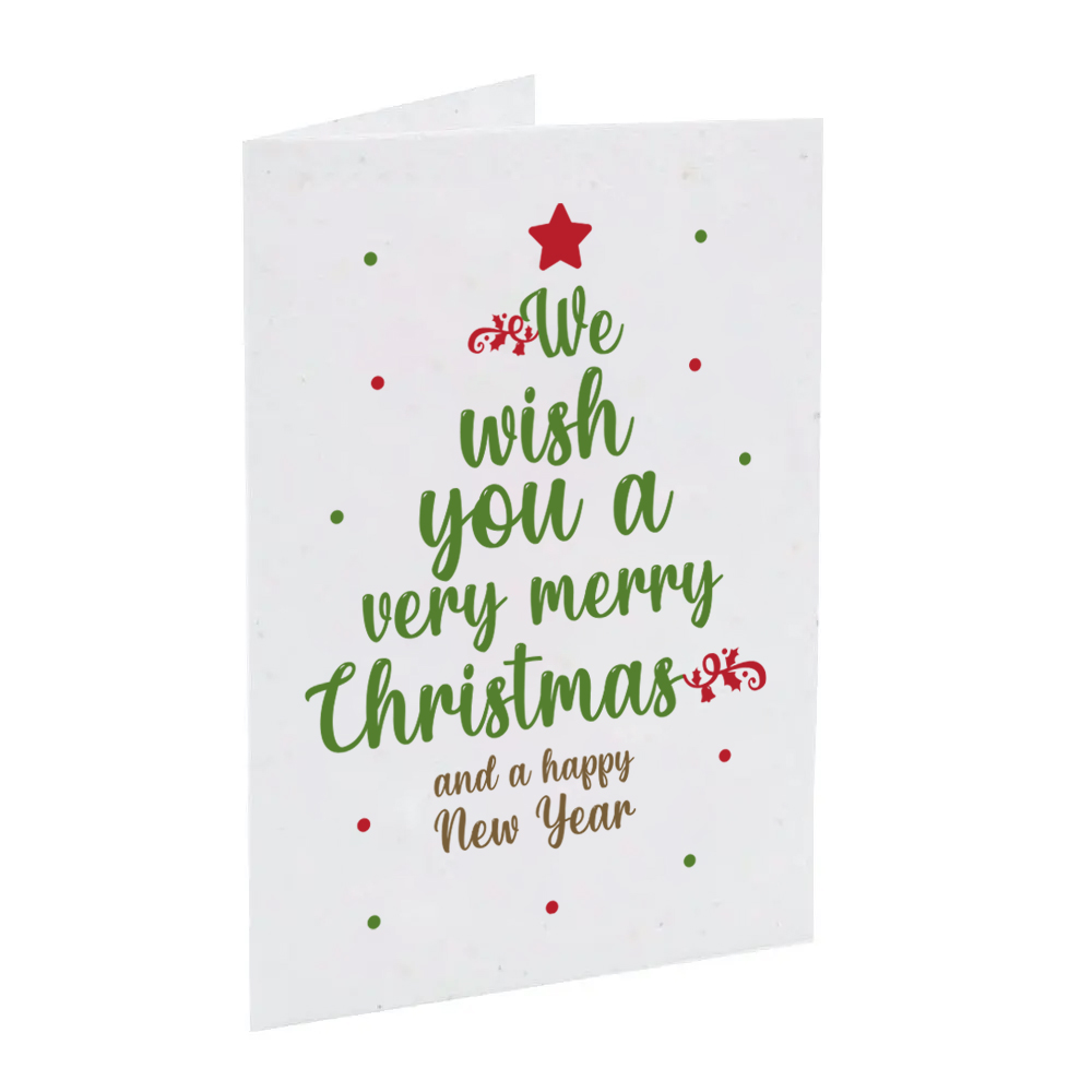 Seed paper Christmas card A5