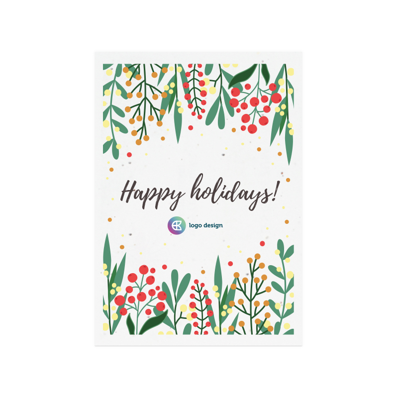 Christmas card seed paper A6 - Image 5