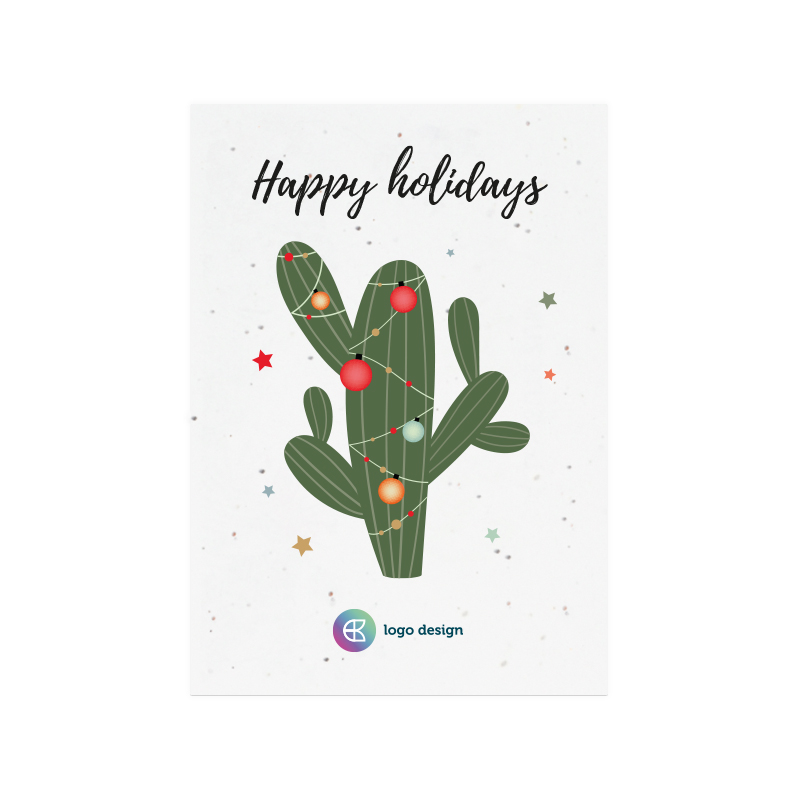 Christmas card seed paper A6 - Image 2