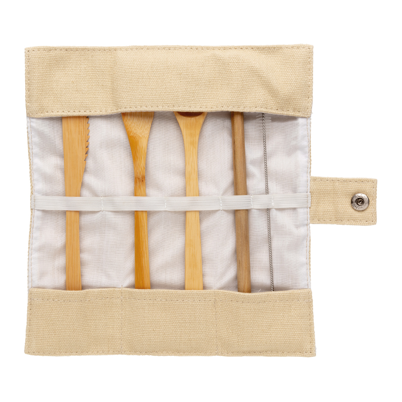 Bamboo cutlery set - Image 2