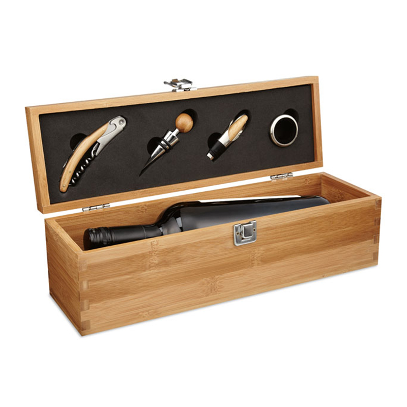 Bamboo wine gift set - Image 3