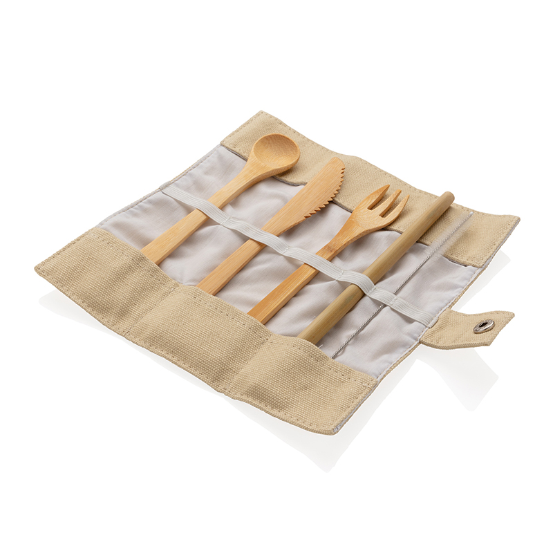 Bamboo cutlery set - Image 3