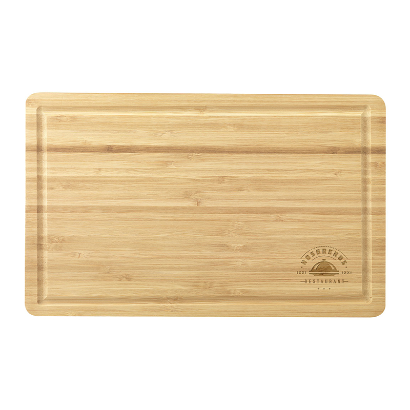 Bamboo cutting board with engraving