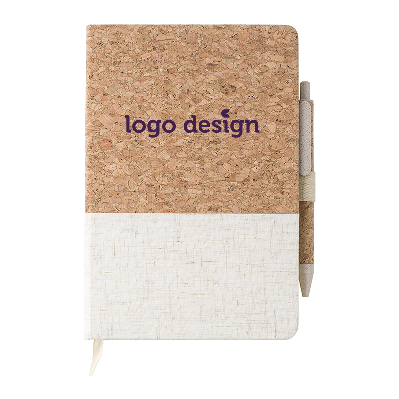 Notebook cork with pen