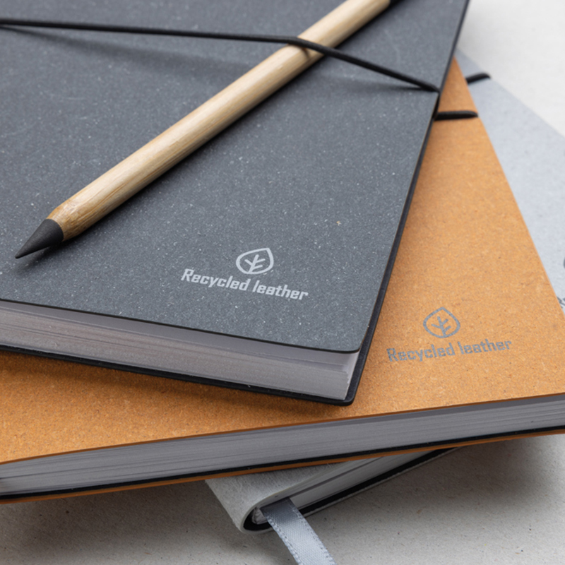 Notebook A5 recycled leather - Image 5