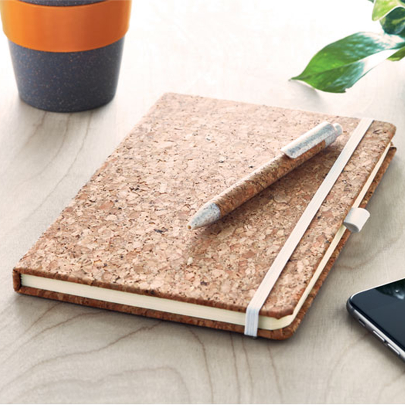 Cork notebook with pen - Image 3