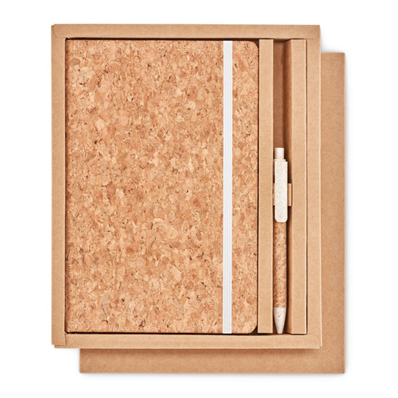 Cork notebook with pen - Image 4